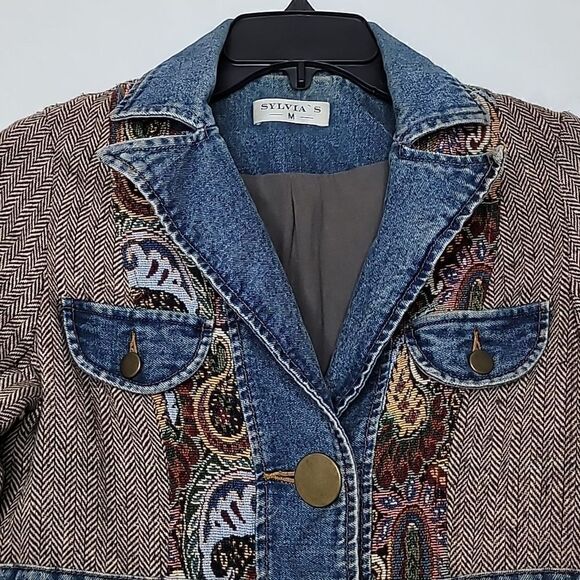 Vintage Sylvia's 90s Y2K Jacket Size Medium - Picture 4 of 9